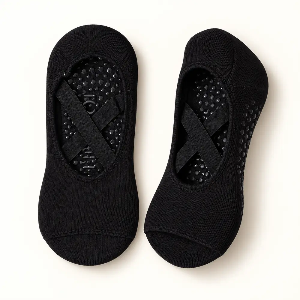 Pilates Socken, Schnitt Riemchen