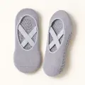 Pilates Socken Riemchen in Grau